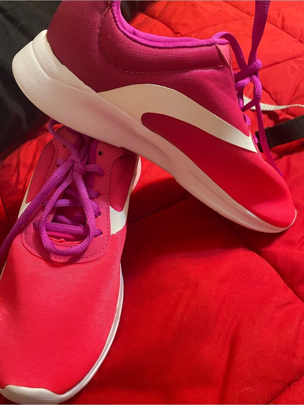 Athletic Works Bright Pink and Fuchsia Running Sneakers